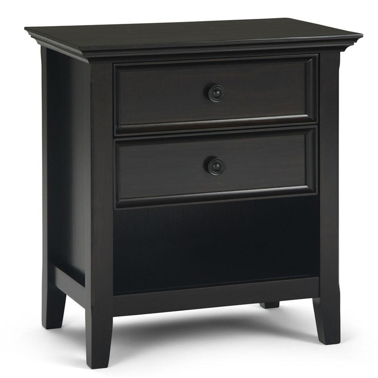 Simpli Home Amherst 24" Night Stand, Bedside Table, Rectangle, With Storage
